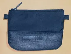 1980年代ミチコロンドンmichikoLondonメイクポーチ昭和レトロ黒ロゴ