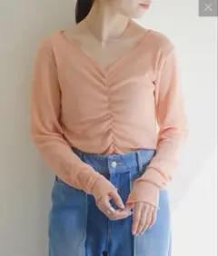 Kastane カスタネ シャーリングTee オレンジのサムネイル