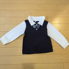 SHEIN ネイビー ホワイト 18-24M　90　入園式