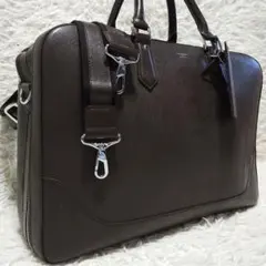 【美品】PELLE MORBIDA ビジネスバッグ キャピターノ 2室ブラウンのサムネイル