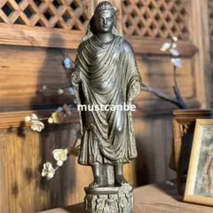 ガンダーラ禅定立像 仏像 彫刻 鎮宅辟邪 開運風水 招財 置物 メルカリ