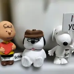 スヌーピー　シュライヒ　フィギュア　アイラブユー看板　オラフ　チャーリー　ハート