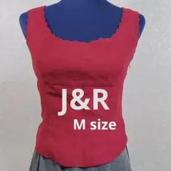 J&R 赤いノースリーブトップス　24A266のサムネイル