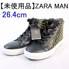 ✨タグ付き✨ZARA MAN ハイカット スニーカー ゴールドスタッズ