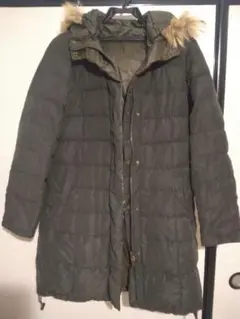 LOUNIE フード付きダウンジャケット オリーブグリーン