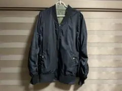 リバーシブルジャケット ブラック カーキ