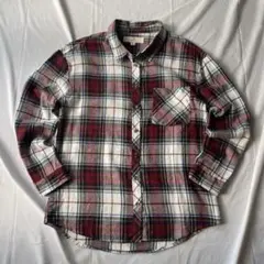 00s ネルシャツ フランネル チェック柄 グランジ Y2K 平成 古着 大人気