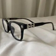 Y2K 大人気 伊達メガネ サングラス クロス シルバー