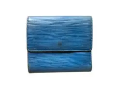 LOUIS VUITTON Wホック ポルトモネ ビエ カルトク ブルーのサムネイル