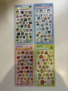 たまごっち　3D STICKERS 4点セット