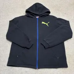 Puma フルジップパーカー 黒 160cm