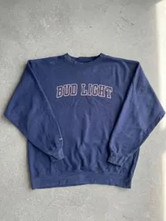JANSPORT BUD LIGHT ロゴスウェット ネイビー L フェード