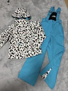 子供用スキーウェア カラフル模様