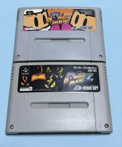 ★SFCスーパーボンバーマン 1・2セット ソフトのみ スーパーファミコン★