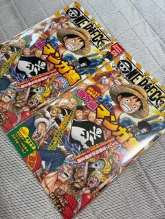 2冊 ワンピース 付録 ONE PIECE ジャンプ 漫画 イラスト マンガ集