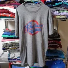 90sユニセックス古着Мメンズグレープリントtシャツ海外直輸入