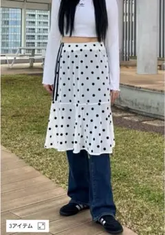 アディダスオリジナルス♡新品タグ付き　ドットシアースカートのサムネイル