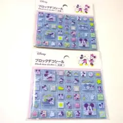 DISNEY　ミッキー　ブロックデコシール　タイルシール　ディズニー