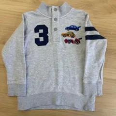 MIKIHOUSE ミキハウス 車刺繍 トレーナー