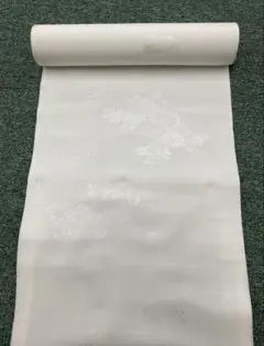 正絹　白襦袢　長襦袢　反物　新品　未仕立て品　菊