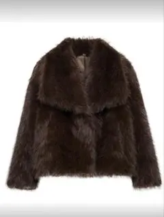 ブラウン ファーコート