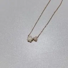 マリークヮント フラワーハートネックレス