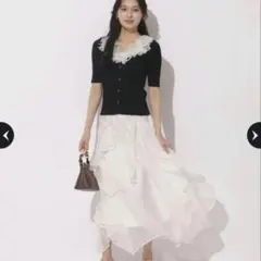 美品アプワイザーリッシェ エアリーアシメフリルスカート Arpege story