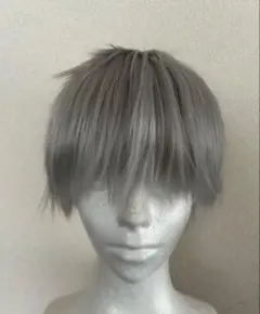 ウィッグ　ショート　シルバー　呪術廻戦 五条悟風 コスプレ