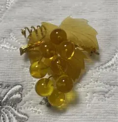 最高級本べっ甲　ブローチ & ペンダントトップ　ブドウ