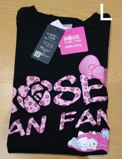 ハローキティ　半袖Ｔシャツ　ブラック　Ｌ