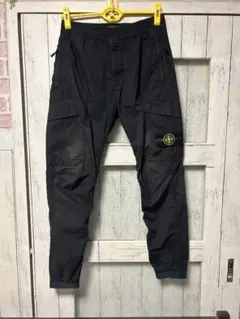 ストーンアイランド　stone island カーゴパンツ　　リブ付き　ブラックのサムネイル