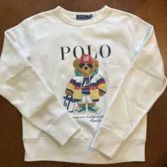 ラルフローレン ポロベア トレーナー白レディースS〜M