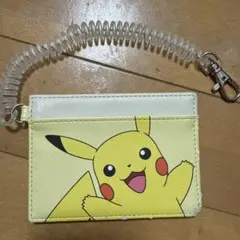 ピカチュウ パスケース スプリングストラップ付き