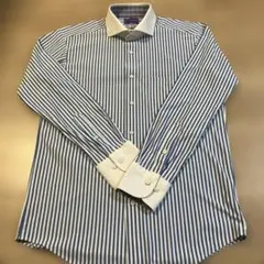 美品☆PSFA☆L41-84 形状記憶ストレッチ☆ビジネスシャツ