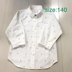 MPS ライトオン　ボタンダウンシャツ7部袖　140