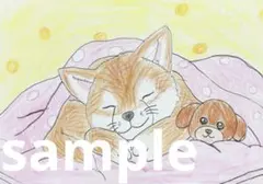 子どもイラスト　おやすみ。