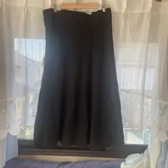 ブラック フレアスカート 3L相当のLL nanaeさんコラボ