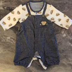 クマ柄ロンパース・カバーオール 60-70cm