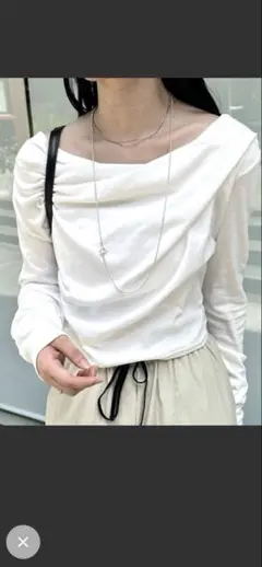 mystic オフショルロングTシャツ