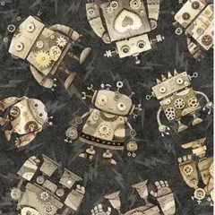 輸入生地 Sewbots Electric 濃いグレー