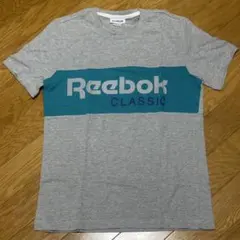 Reebok CLASSIC Tシャツ グレー ターコイズ　Oサイズ