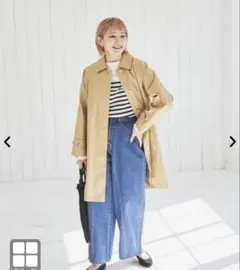 ステンカラーコート ベージュ