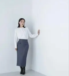 【極美品】フラップポケットタイトスカートNATURAL BEAUTY BASIC