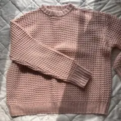Ungrid ピンク 長袖ニットセーター 春ニット