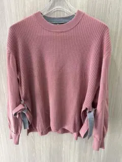 PS Paul Smith ニット ピンク リボンデザイン レディース XL