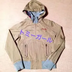 トミーガール ブルゾン ベージュ フルジッパー 刺繍ロゴのサムネイル