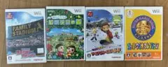 (バラ売り不可) Wiiソフト4点セット