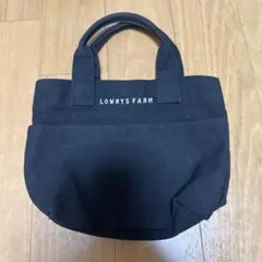 LOWRY'S FARM キャンバス ミニトートバッグ 黒のサムネイル