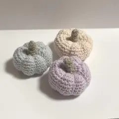 あみぐるみ　かぼちゃ　3個セット