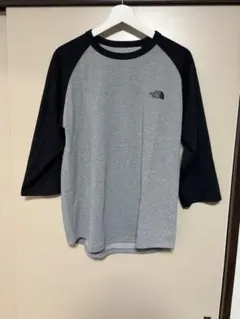 THE NORTH FACE M 七分袖カットソー グレー/ブラック　Tシャツ